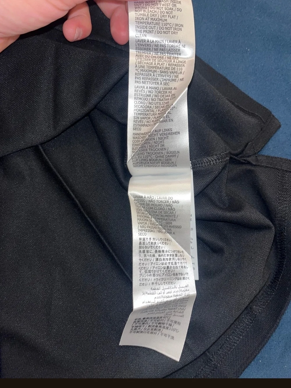 Gucci Men’s Navy Polo with White Stripes - Picture 6 of 7